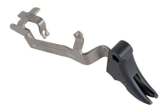 Overwatch Precision GLOCK 45/10 Large Frame Gun Metal Gray/Black FALX Trigger has an NP3 coated trigger bar